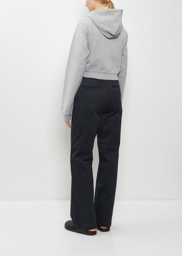 Dyed Pima Cotton Zip Sweatshirt — Top Gray