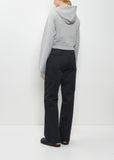 Dyed Pima Cotton Zip Sweatshirt — Top Gray