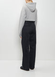 Dyed Cotton Chino Pants — Black