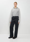 Dyed Cotton Chino Pants — Black