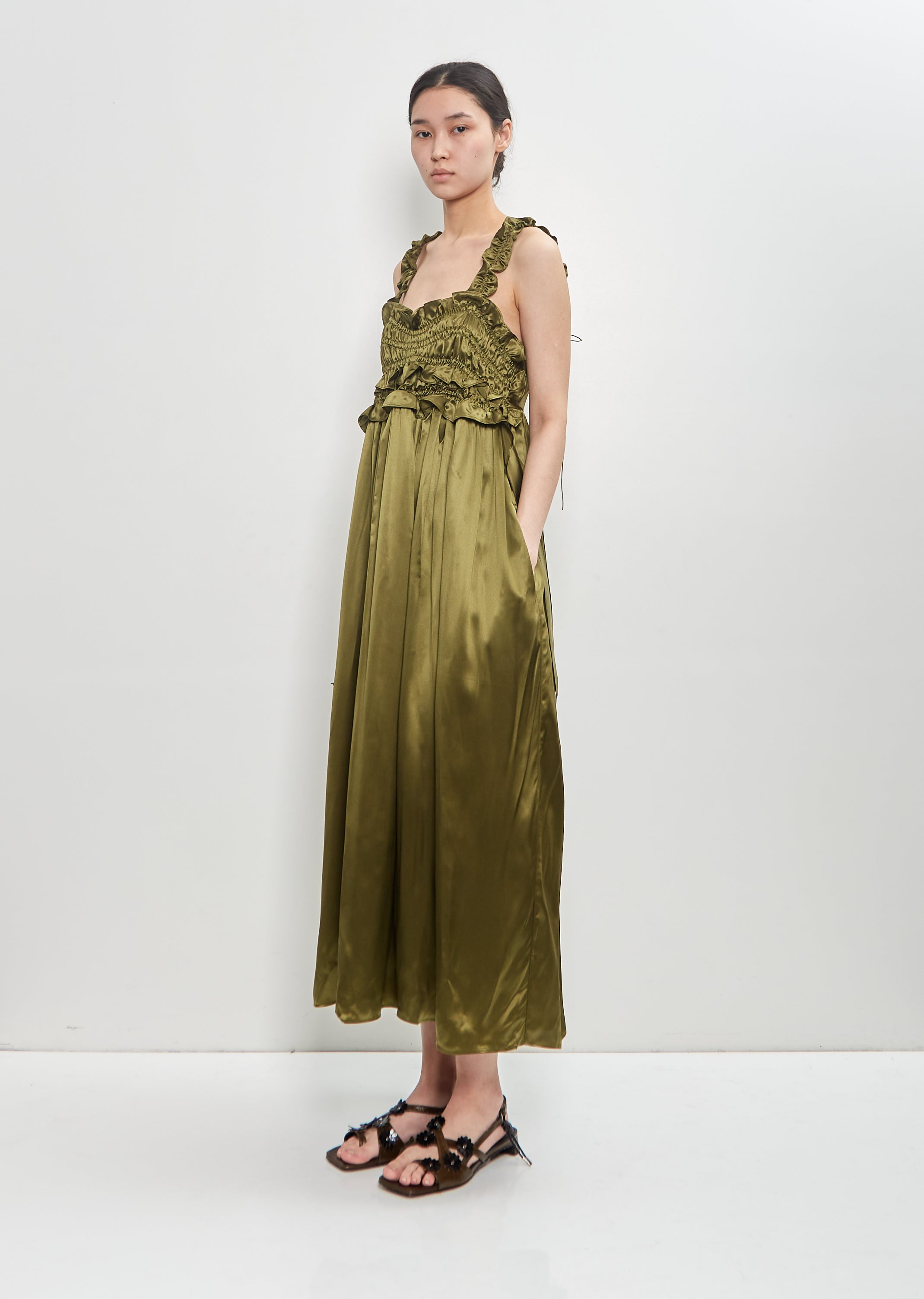 genna silk dress reformation white dresses Reformation // Genna Silk Dress VSP Consignment