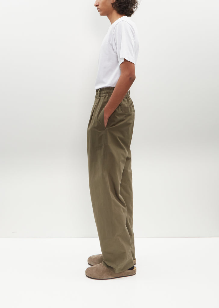 Pull On Trouser — Khaki Green