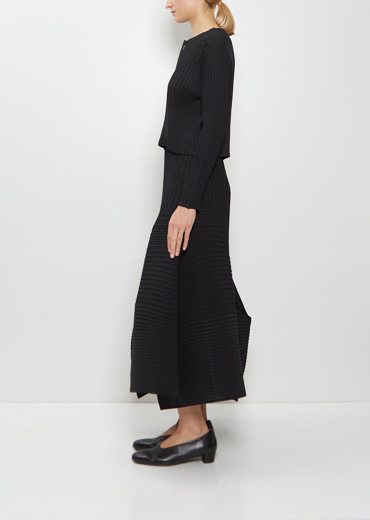 Fold Pleats Cardigan