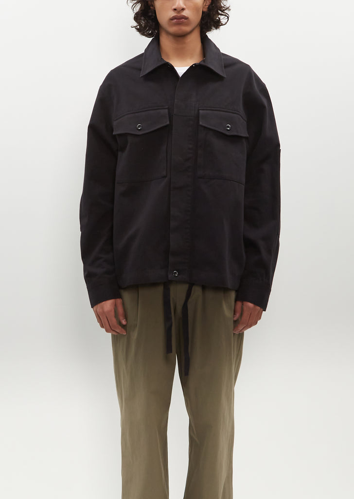 Drawcord Jacket — Black