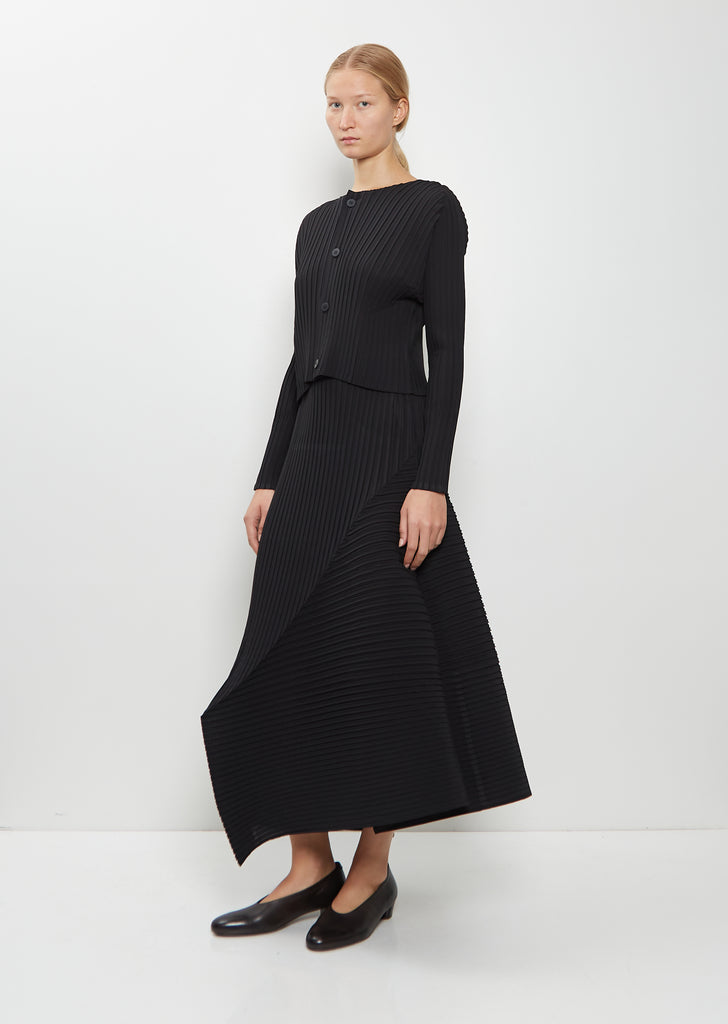 Fold Pleats Cardigan