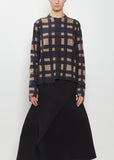 Hand-Dyed Wool Cashmere Silk Pullover — Navy