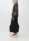 Hand-Dyed Wool Cashmere Silk Pullover — Navy