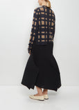 Hand-Dyed Wool Cashmere Silk Pullover — Navy