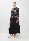 Hand-Dyed Wool Cashmere Silk Pullover — Navy