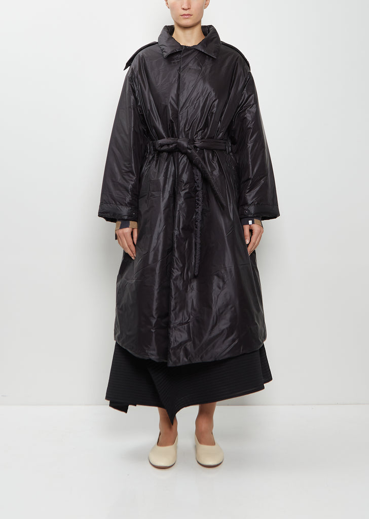 Technical Padded Coat — Black
