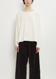 Stretch Jersey Sweater — Milk