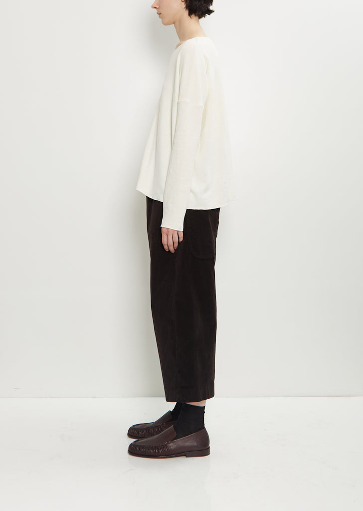 Stretch Jersey Sweater — Milk