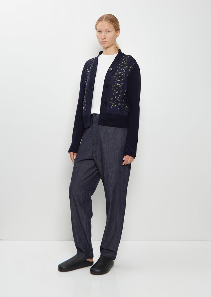 Sock Wool V-Neck Cardigan