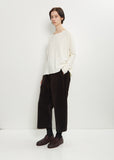 Stretch Jersey Sweater — Milk