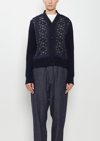 Sock Wool V-Neck Cardigan