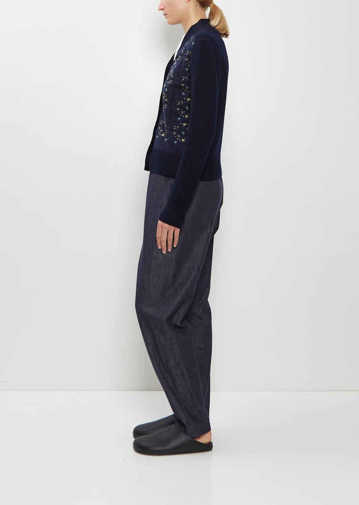 Sock Wool V-Neck Cardigan