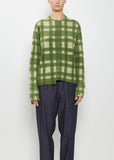 Hand-Dyed Wool Cashmere Silk Pullover — Green