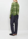 Hand-Dyed Wool Cashmere Silk Pullover — Green