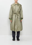 Technical Padded Coat — Light Green