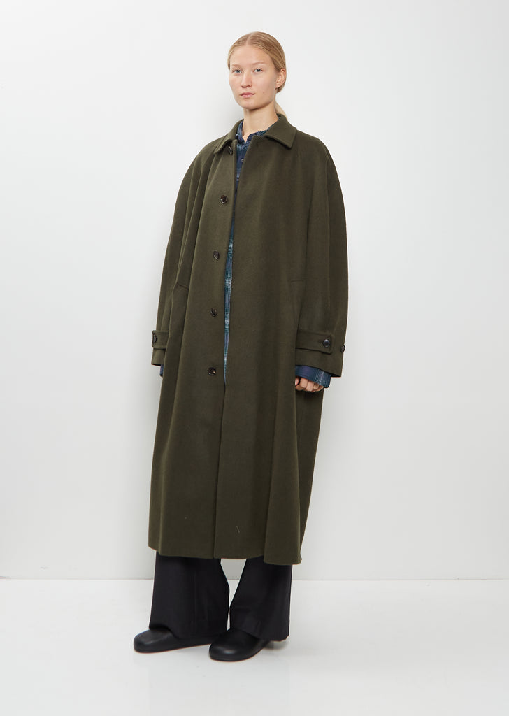 Camel Flannel Oversized Coat