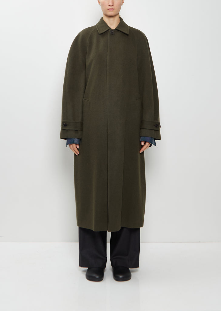 Camel Flannel Oversized Coat