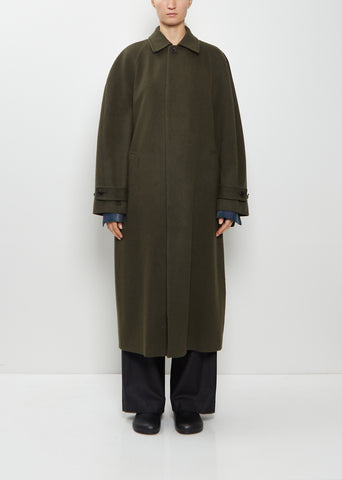 Camel Flannel Oversized Coat