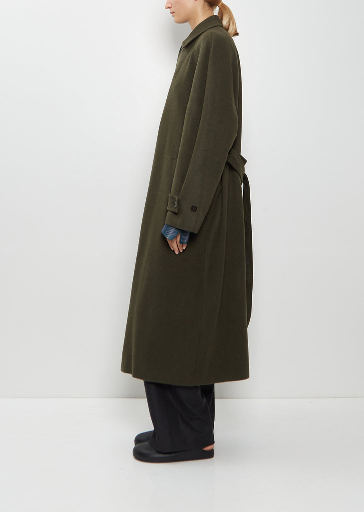 Camel Flannel Oversized Coat