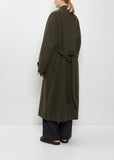 Camel Flannel Oversized Coat