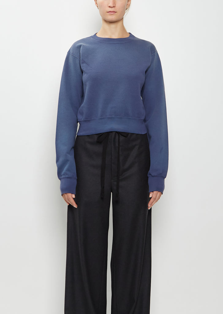 Dyed Pima Cotton Sweatshirt — Light Navy