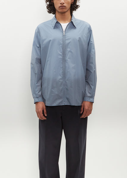 Light Nylon Zip Shirt - 3 / Blue Gray