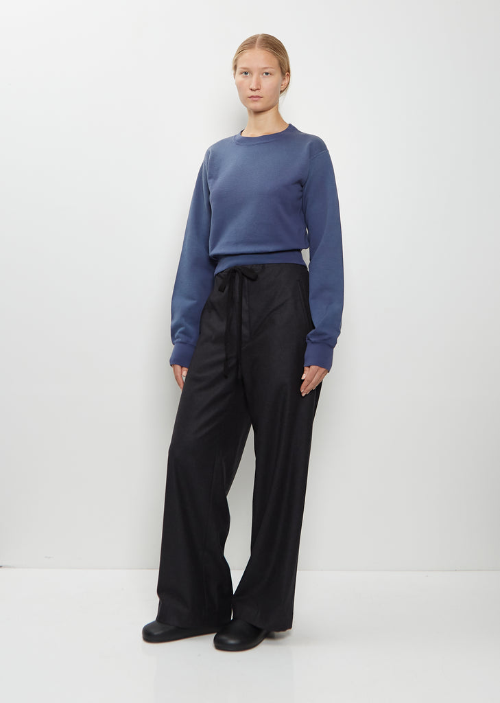 Dyed Pima Cotton Sweatshirt — Light Navy