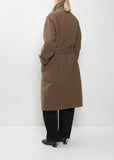 Wrap Wool Coat — Dark Squirrel