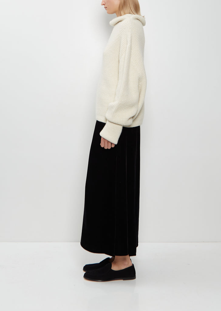 Cashmere Kimono Sleeve Sweater — Bone