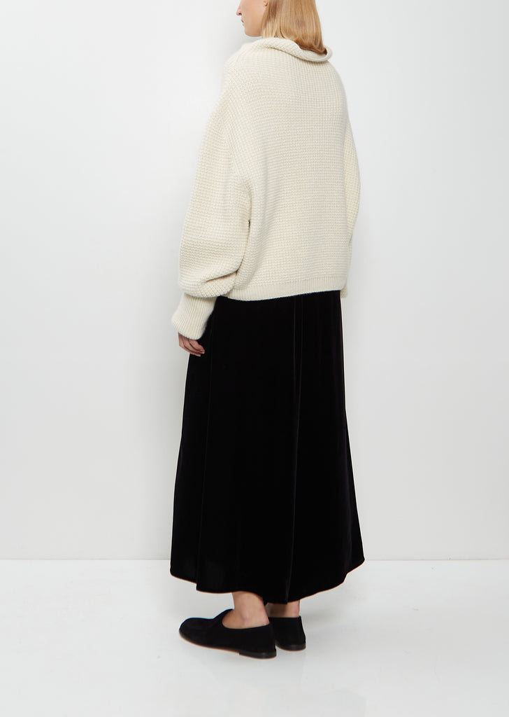Cashmere Kimono Sleeve Sweater — Bone