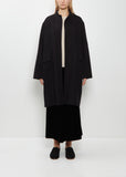 Stand Collar Double Face Wool Coat