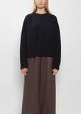 Ribbed Cashmere Sweater — Midnight