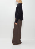 Ribbed Cashmere Sweater — Midnight