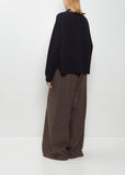 Ribbed Cashmere Sweater — Midnight