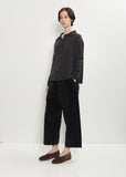 Cashmere Polo Sweater — Almost Black