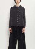 Cashmere Polo Sweater — Almost Black