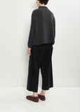 Cashmere Polo Sweater — Almost Black