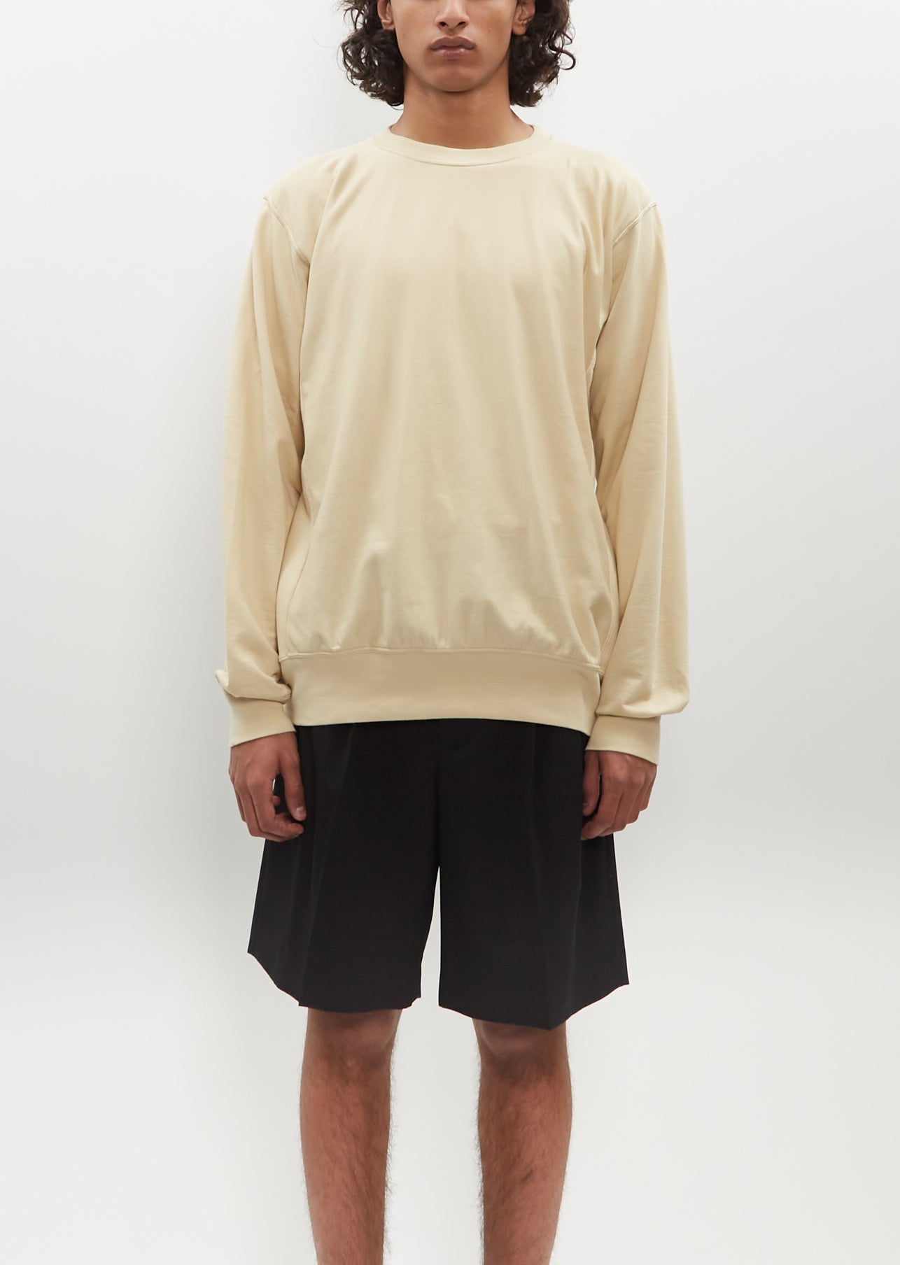 Elastic High Gauge Sweat P/O — Ink Black – La Garçonne