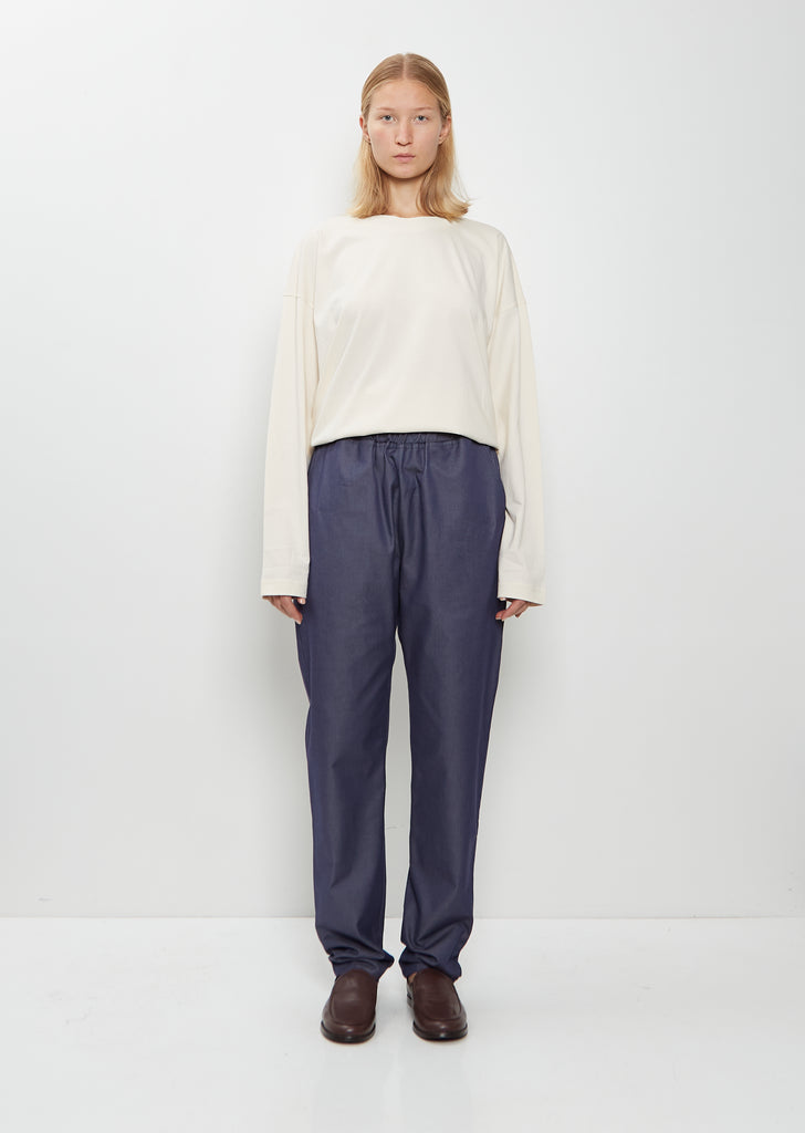 42 Tapered Cotton Jean Trouser