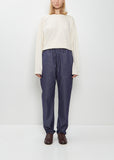 42 Tapered Cotton Jean Trouser