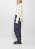 42 Tapered Cotton Jean Trouser