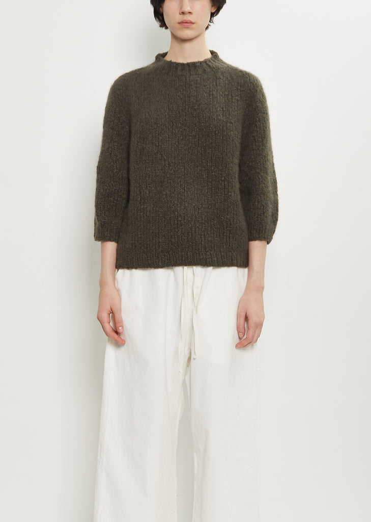 Momo Cashmere Silk Sweater — Hunter