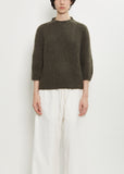 Momo Cashmere Silk Sweater — Hunter