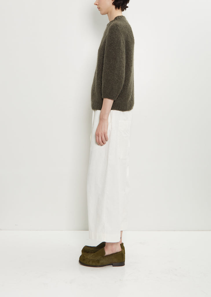 Momo Cashmere Silk Sweater — Hunter