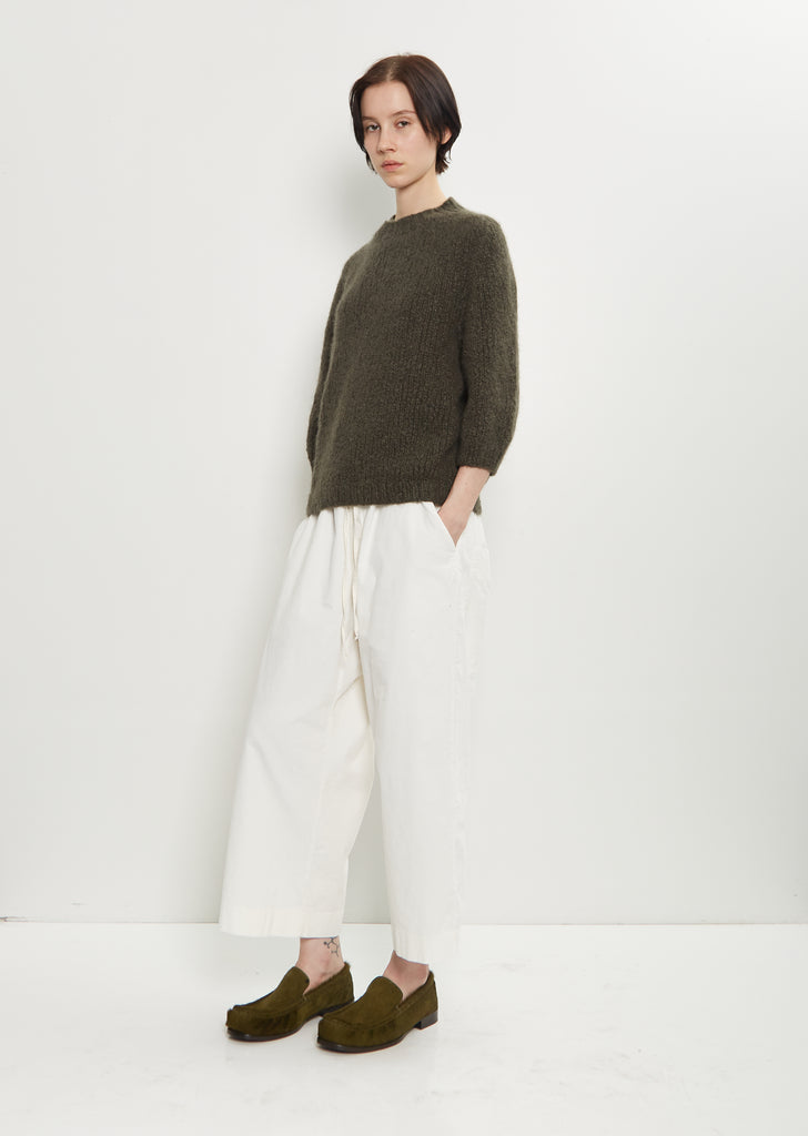 Momo Cashmere Silk Sweater — Hunter