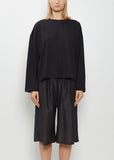 Box Cotton Felt Round Neck Sweater